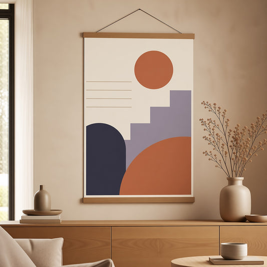 Affiche premium personnalisée — mise en situation