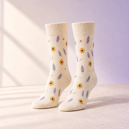 Simulation Chaussettes personnalisées — motifs historiques, angle complémentaire