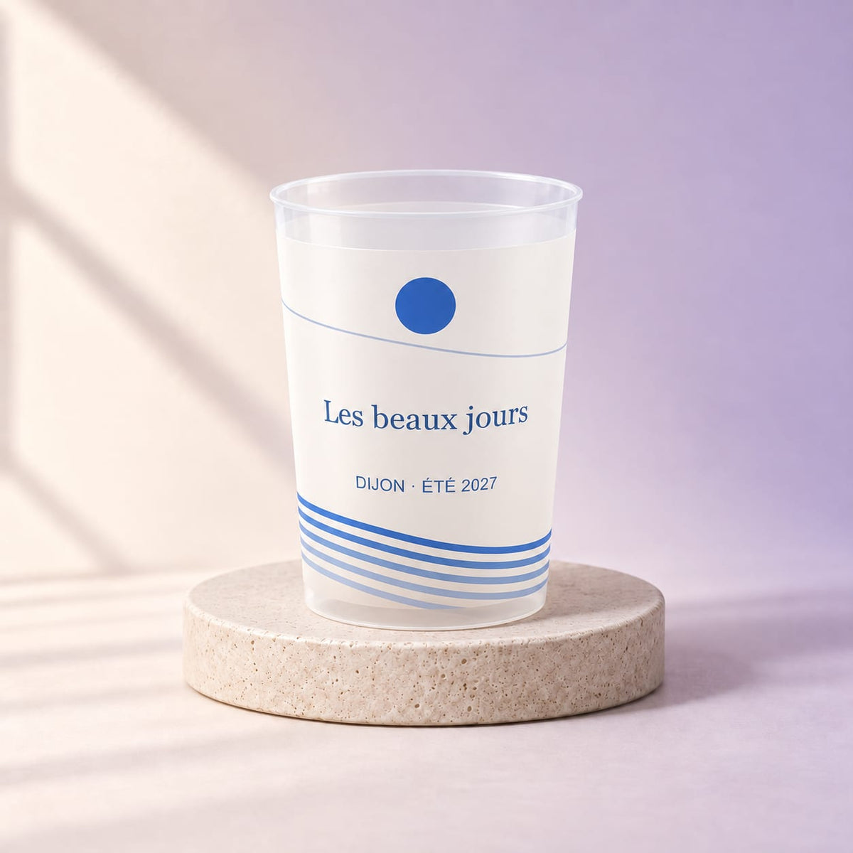 Simulation Eco cup personnalisé — Dolce festa · 25 cl · Transparent, angle complémentaire