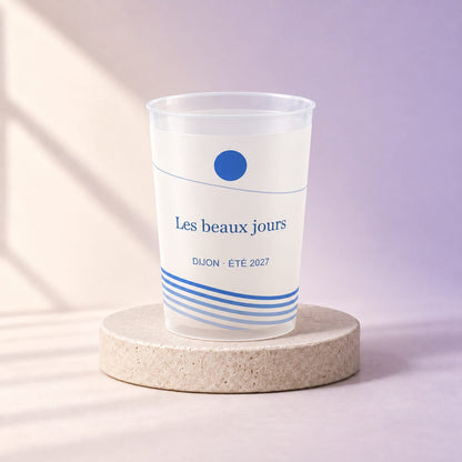 Simulation Eco cup personnalisé — Dolce festa · 25 cl · Transparent, angle complémentaire