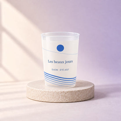 Simulation Eco cup personnalisé — Dolce festa · 25 cl · Transparent, vue d’ensemble