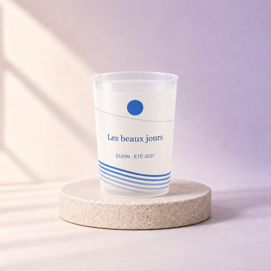 Simulation Eco cup personnalisé — Dolce festa · 25 cl · Transparent, vue d’ensemble