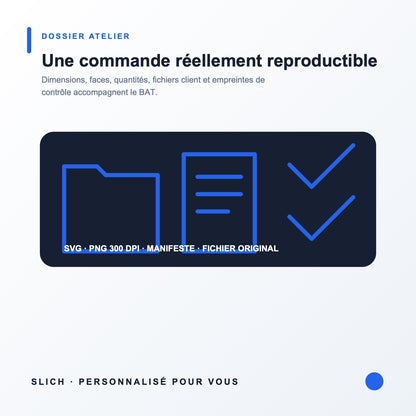 Plaque maison personnalisée — fabrication locale à partir du BAT approuvé