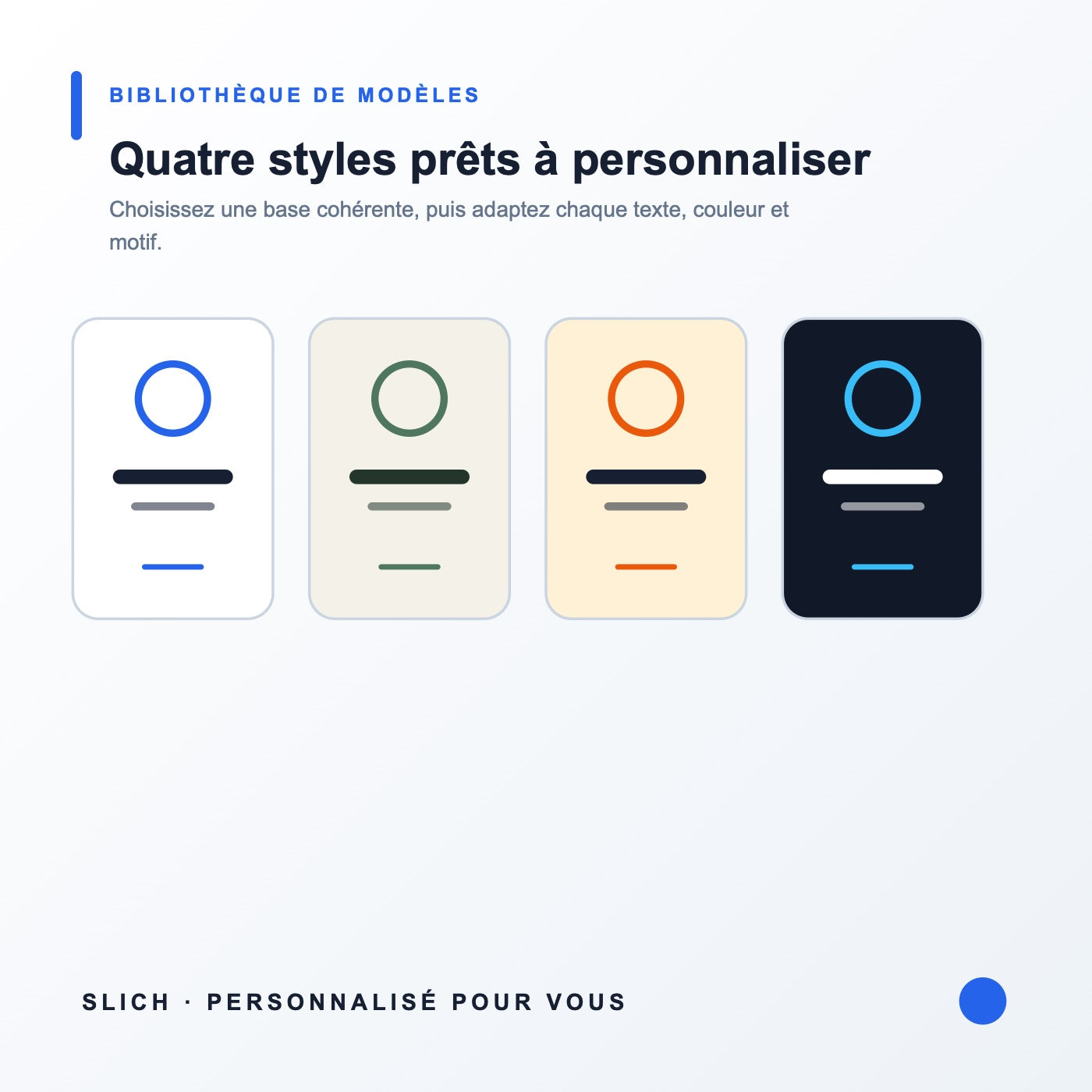 Plaque maison personnalisée — quatre styles graphiques disponibles