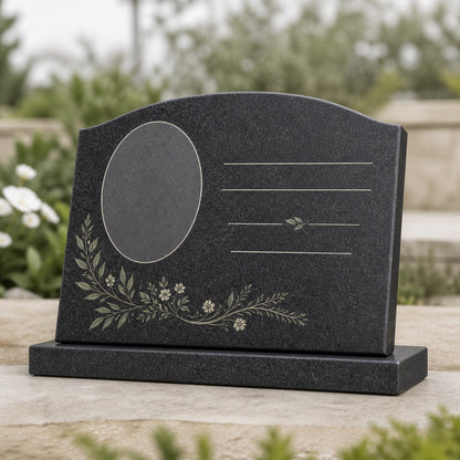 Plaque souvenir personnalisée — mise en situation