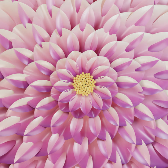 Dahlia — démonstration numérique du changement d’angle, tableau lenticulaire Slich