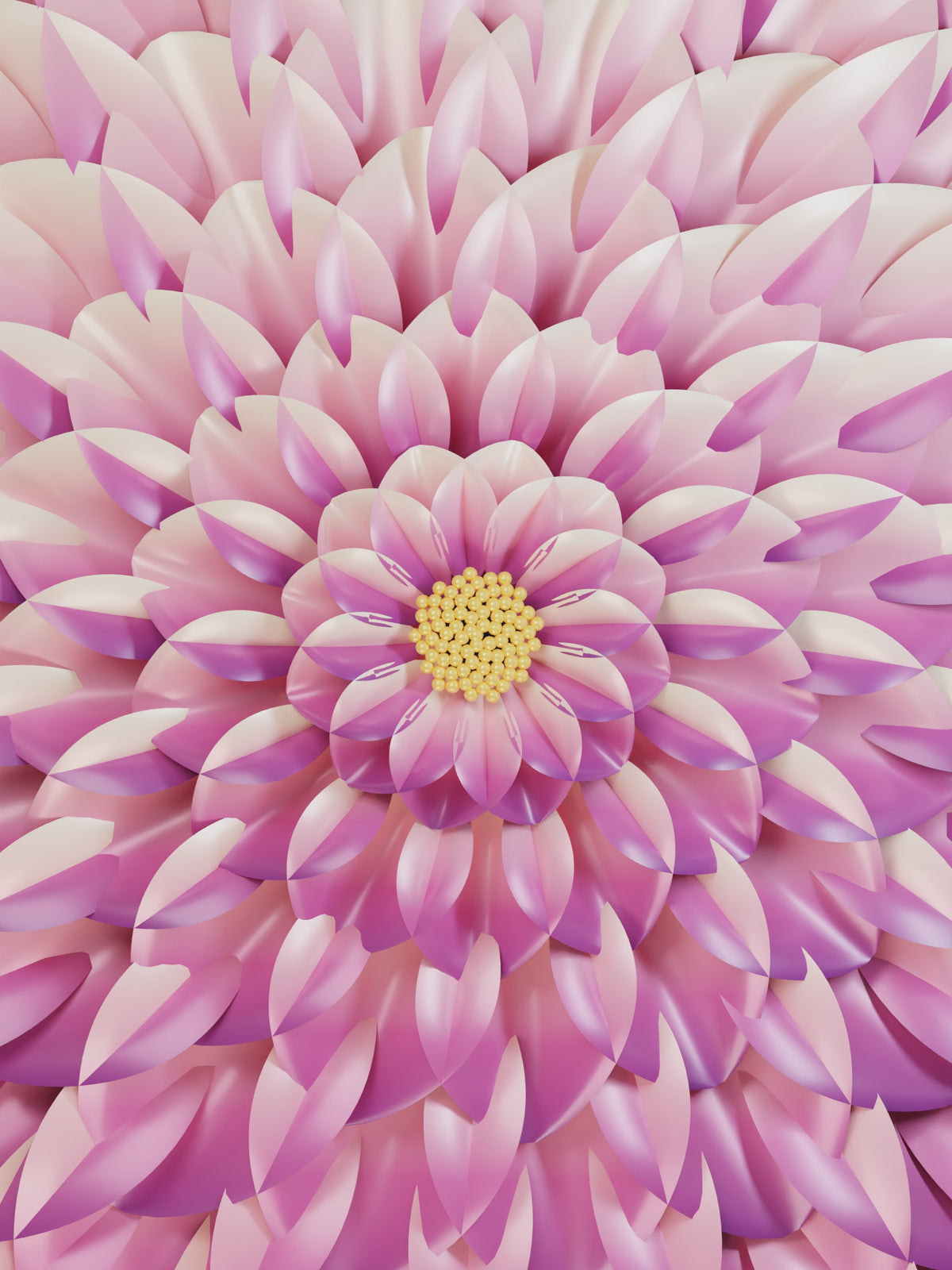 Dahlia — démonstration numérique du changement d’angle, tableau lenticulaire Slich