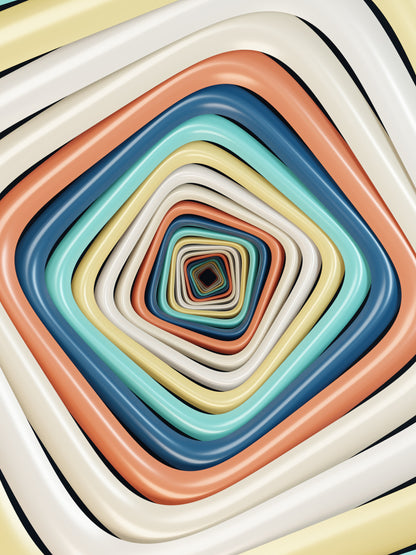 Hyperespace — tableau lenticulaire Slich, vue du motif plein cadre