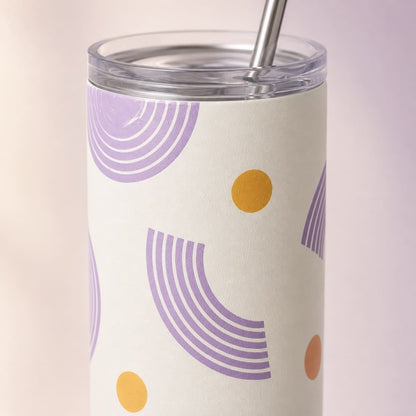 Simulation Tumbler personnalisé — motifs historiques, détail